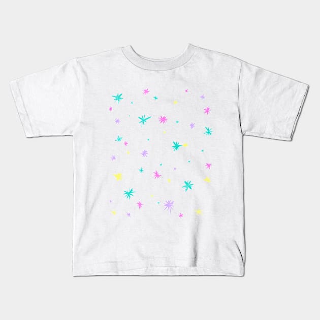 Small Flowers Kids T-Shirt by Shatha